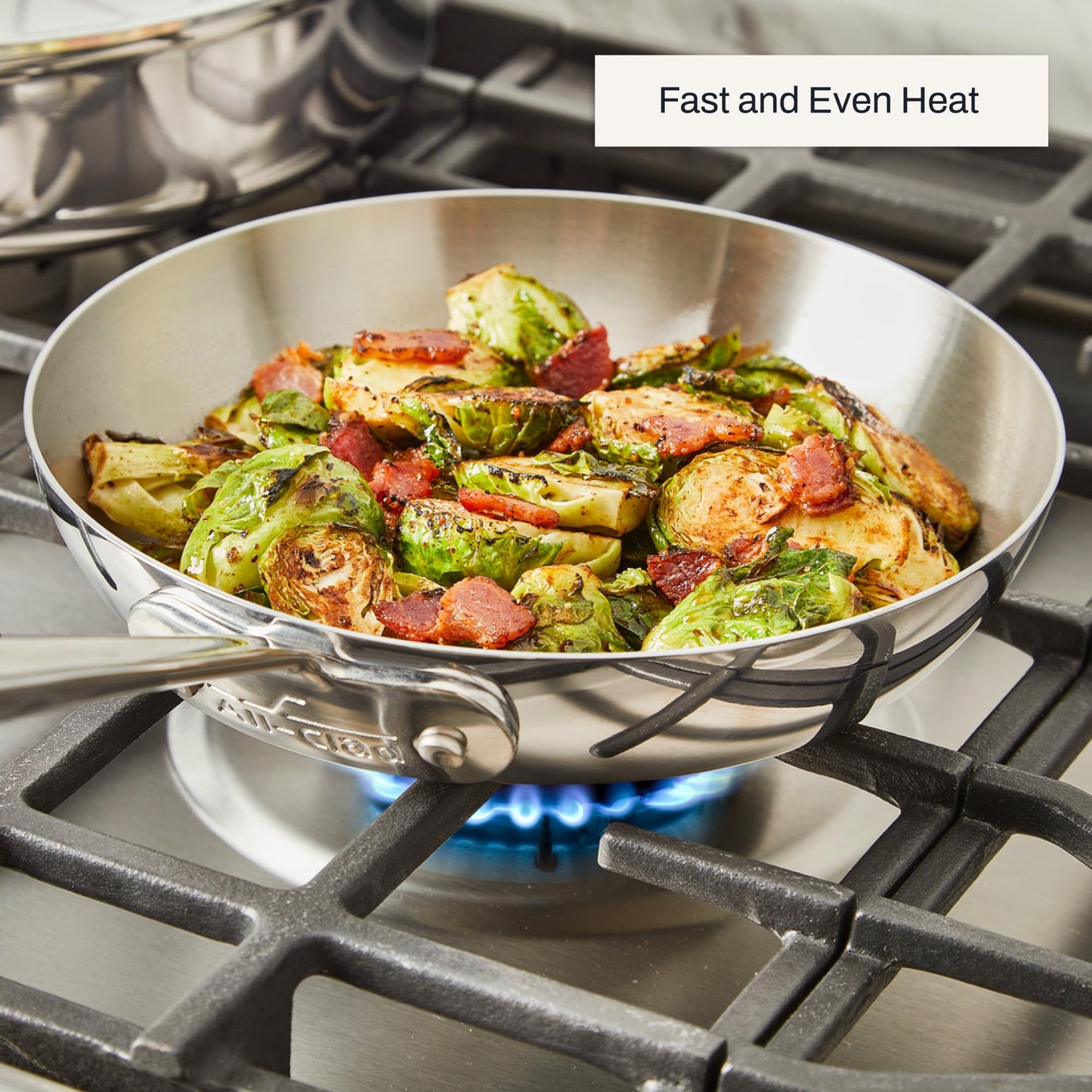 All-Clad D3® Stainless Steel 7.5 inch Frying Pan - Made in the USA- The Original Bonded Professional Cookware- Oven Safe & Induction Compatible