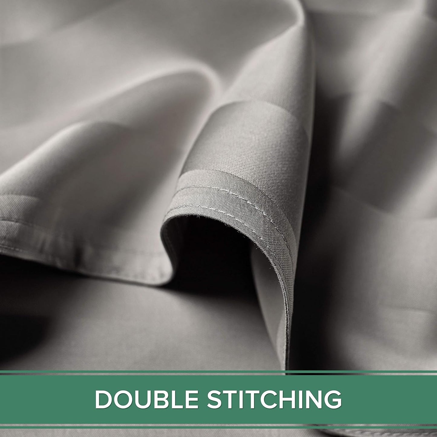 Pure Bamboo Full Sheets - Luxuriously Soft & Cooling 100% Organic Viscose Bed Sheet Set | Jacquard Silver, 2-Year Quality Promise