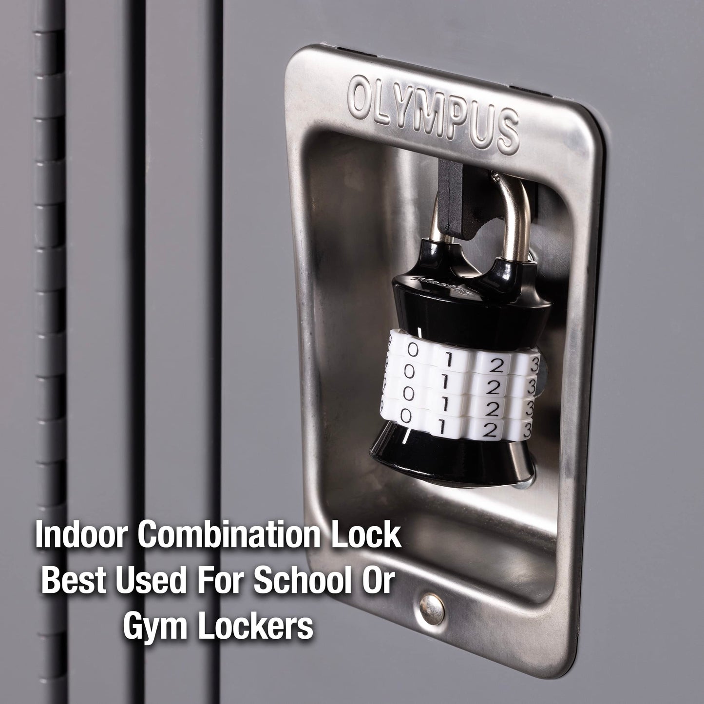 Master Lock Combination Lock, Set Your Own Combination Lock for Gym and School Lockers, Indoor Combo Padlock, Colors May Vary, 1535D