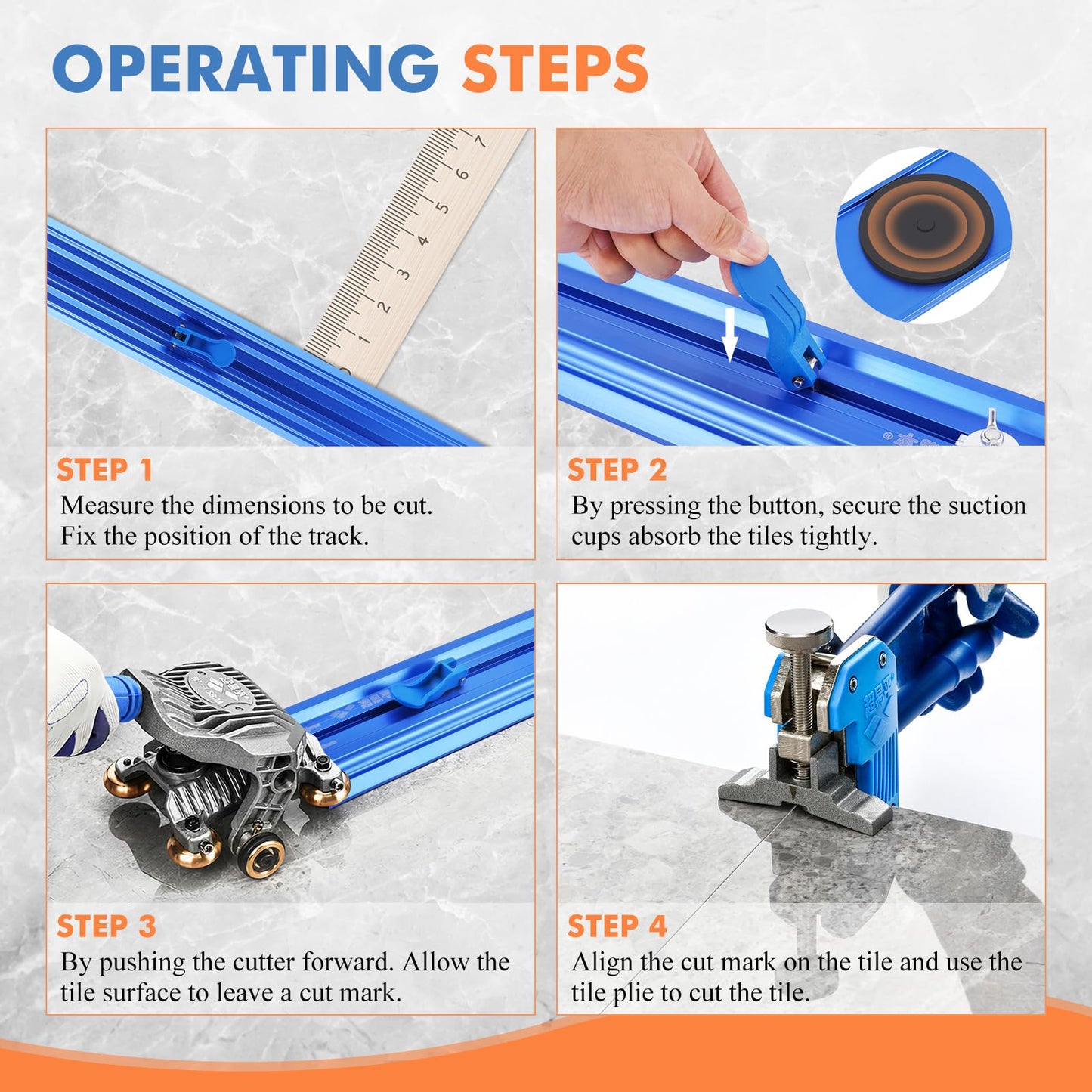 YJINGRUI Manual Tile Cutter, for Large Ceramic Porcelain Tiles Up to 87", Precise Ceramic Tile Cutting Tool, Professional Porcelain Cutter Machine