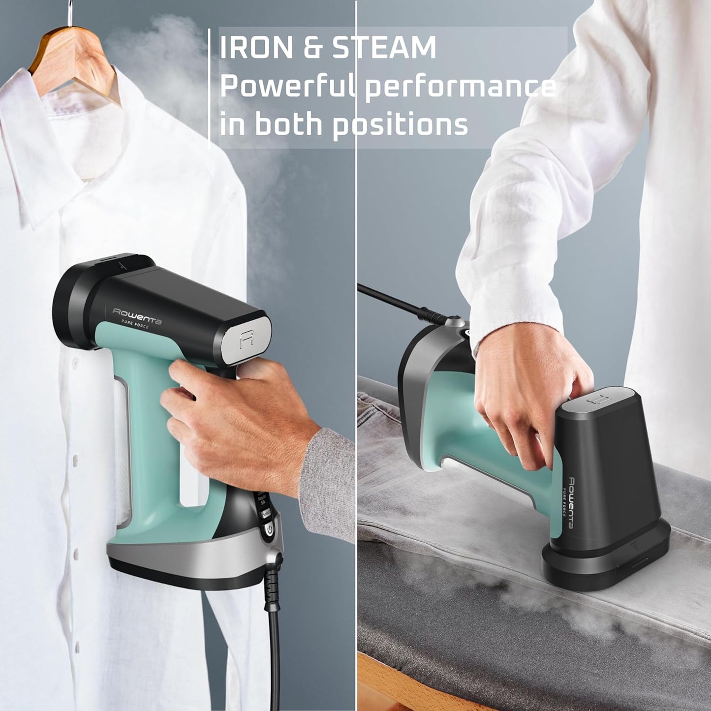 Rowenta Handheld Steamer - 2-in-1 Steamer & Iron with 1875W Power | Lightweight & Auto-Off Feature