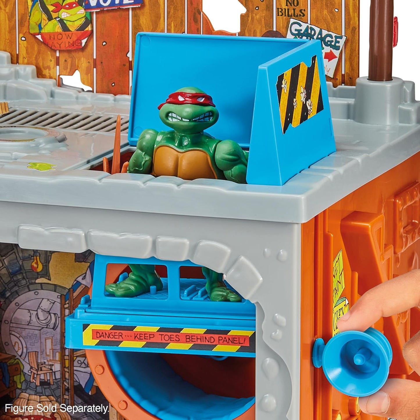 Playmates Toys Teenage Mutant Ninja Turtles Classic Sewer Playset - Fun Interactive Design