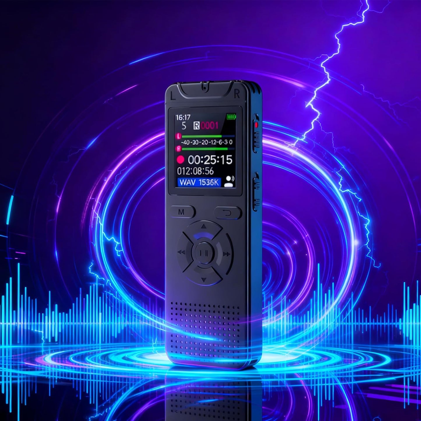 Metyoxmmx MP3 Digital Voice Recorder - Affordable & Easy to Use, One-Click, Voice Activated & Noise Reduction, Long