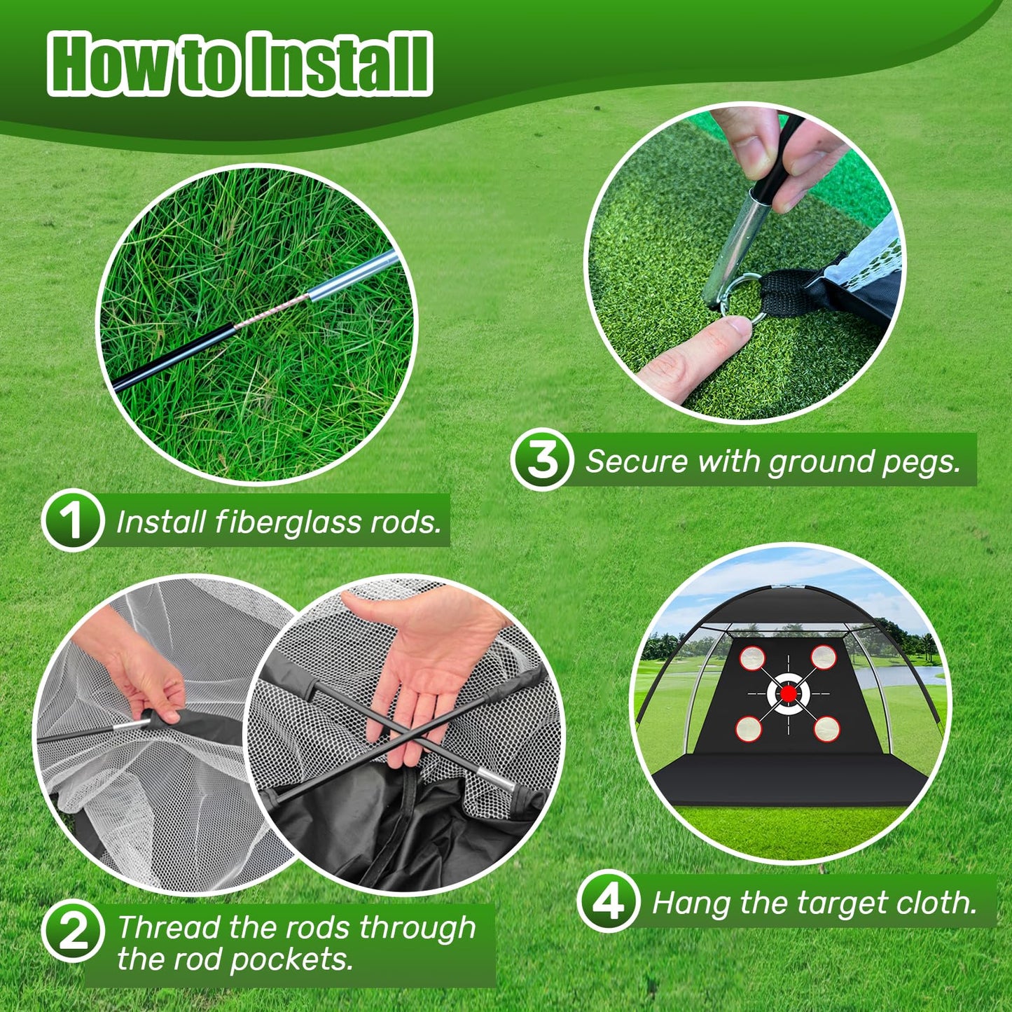 MFNMFN Golf Net with Practice Mat,Golf Hitting Aid Nets 10x7FT for Backyard Driving Chipping Training Swing,Gifts for Men Dad Him and Golfer