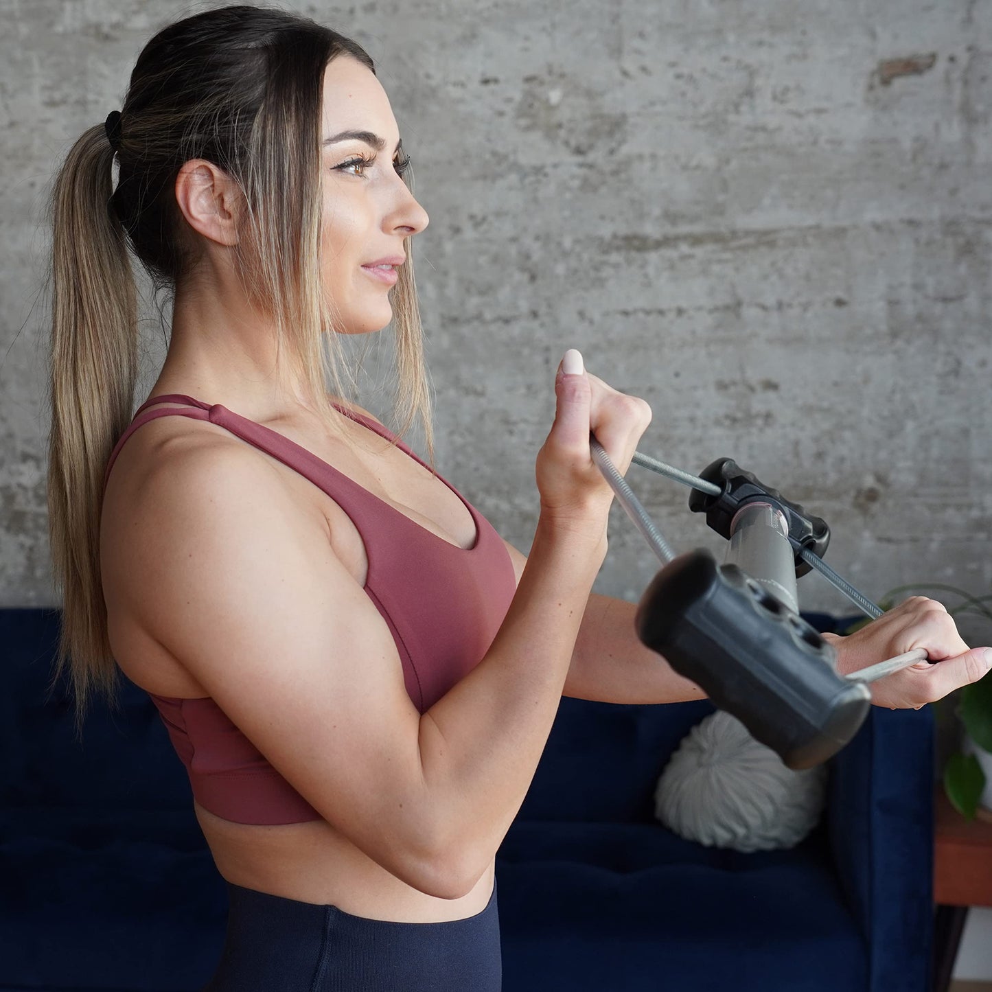 Bullworker Bow Basic 28" Isometric Exercise Equipment, Portable Home Gym for Total Body Strength Training, Compact Home Gym with Non Slip Pad, Canvas Carrying Case, Workout System Home Gym