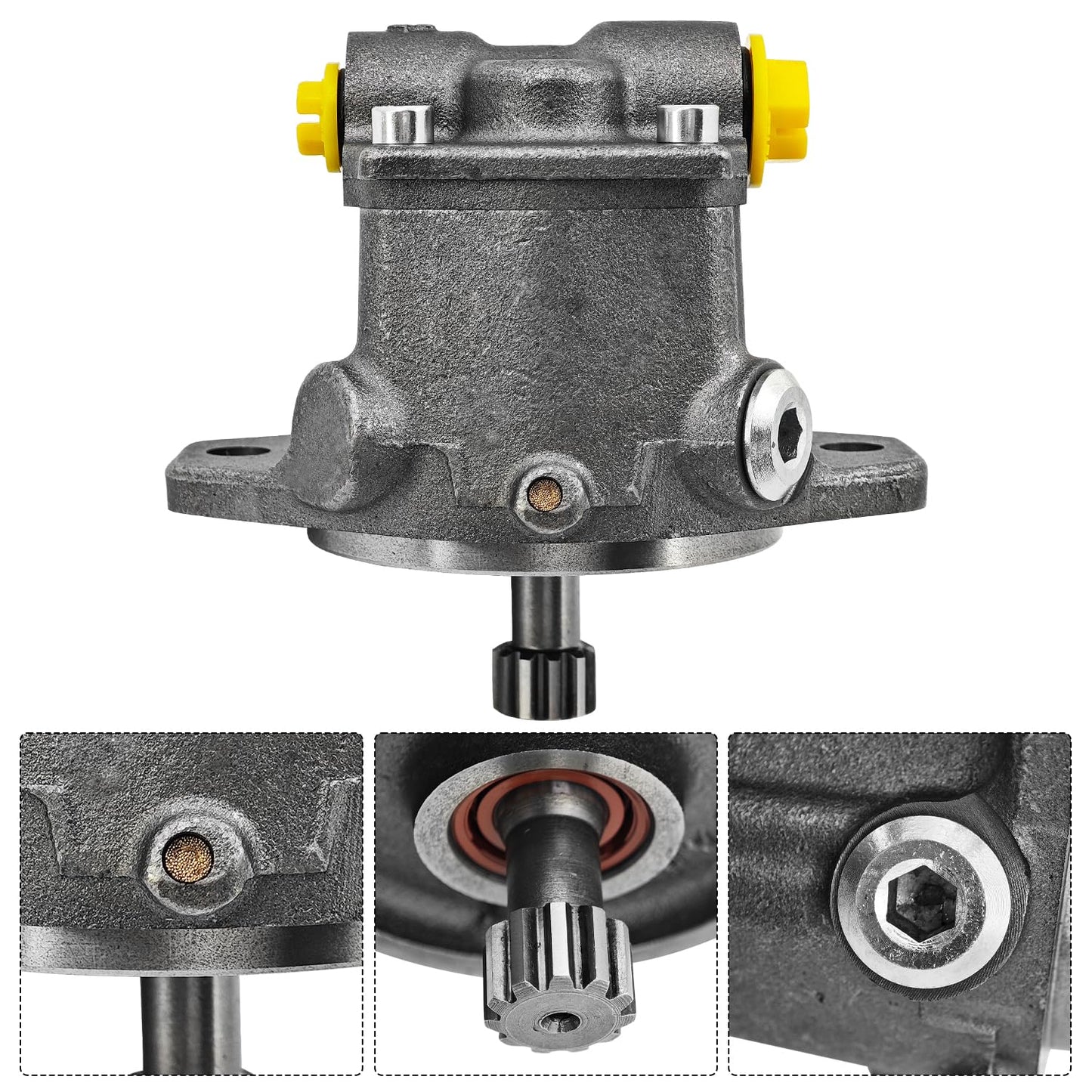 3848611 Fuel Transfer Pump Compatible with Caterpillar CAT 3406E C-15 C-16 C-18 C13 C15 Engine Fit for Motor Grader 16M3 Wheel-Type Loader 966H Challenger MT835 and Others Replaces 384-8611 CA3848611