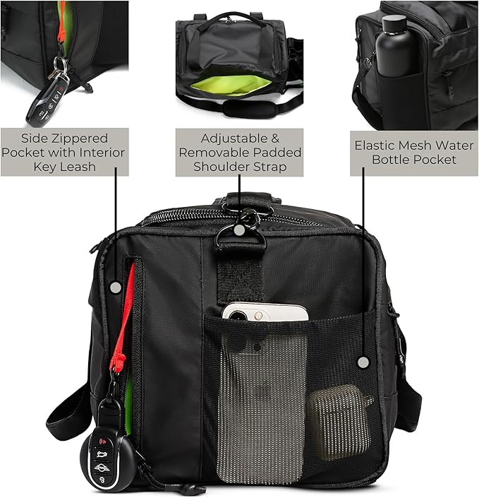 Vooray 22L Boost Duffle Bag – Small Gym Bag for Men and Women, Lightweight Travel Duffel with Shoe Compartment, Durable Sports Tote for Fitness, Training, Overnight Use, and Weekend Trips