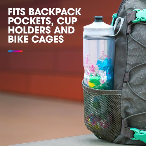 HydraPak | Polar Bottle - Polar Sport Insulated Water Bottle - BPA-Free, Sport & Bike Squeeze Bottle with Handle (Pulse Black, 700ml / 24oz)