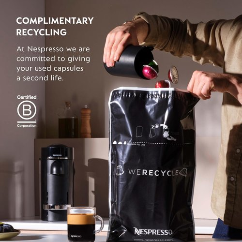 Nespresso Buenos Aires Lungo Capsules - Light Roast Espresso Coffee Pods, 50 Count