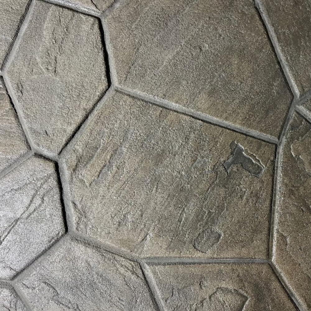 Bluestone Random Stone Concrete Stamps Set of 5 | Made in USA | 29" x 29" | Durable Rigid & Flexible Mats for Driveways, Walkways and Patios – SM 1901/S-5