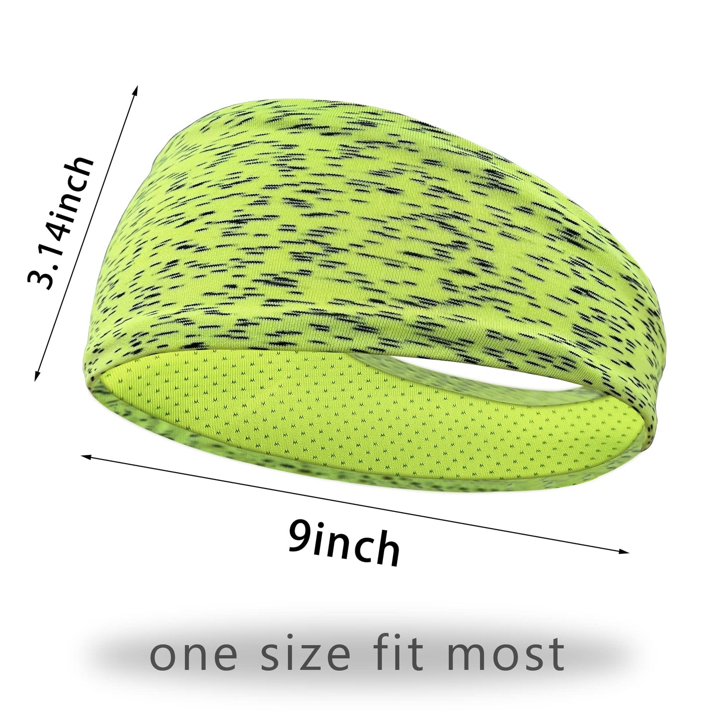5 Pack Sports Headband for Men, Thin Breathable Design, Reused & Washed Mens Headband Sweat Bands for Running Yoga Football Fitness Workout