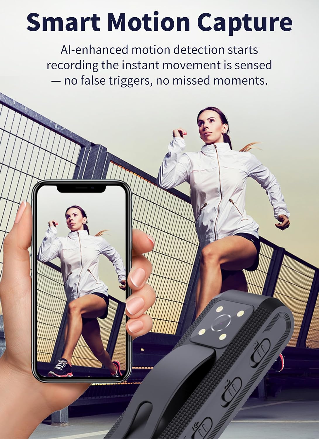 Diyeeni 1080P Body Camera with Audio and Video Recording, HD Body Cam with Auto Night Vision, Motion Detection
