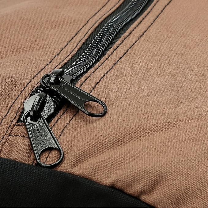 WHITEDUCK Heavy Duty Canvas Duffel Bag for Men and Women - Foldable Military Army Style Duffel Bag, with Full Length Zipper- Outdoors, Travel, Gym & Storage