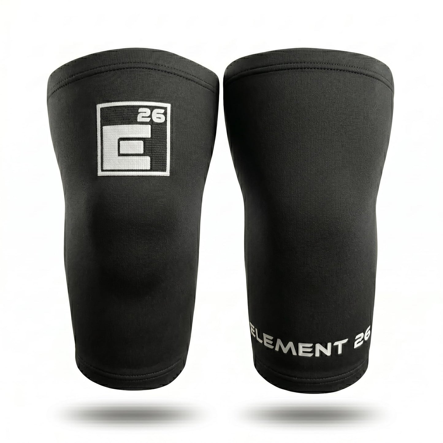 Element 26 Agility Knee Compression Sleeve - 1 Pair (3mm) Compression Knee Sleeve - Knee Support for Working Out - Running & Weight Lifting Knee Sleeves | For Men & Women (Medium, Black)