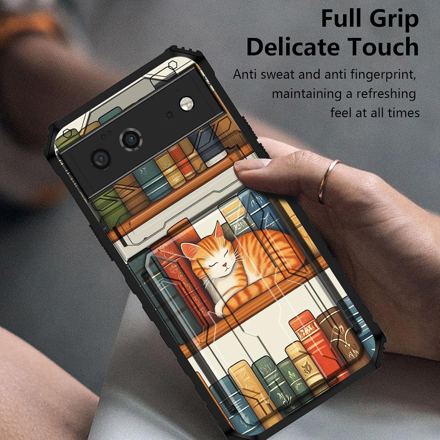 AIRWEE 6A 6a 6.1", for Google Pixel Case with Card Holder, Military Grade Shockproof Wallet Cover with Kickstand, Slim
