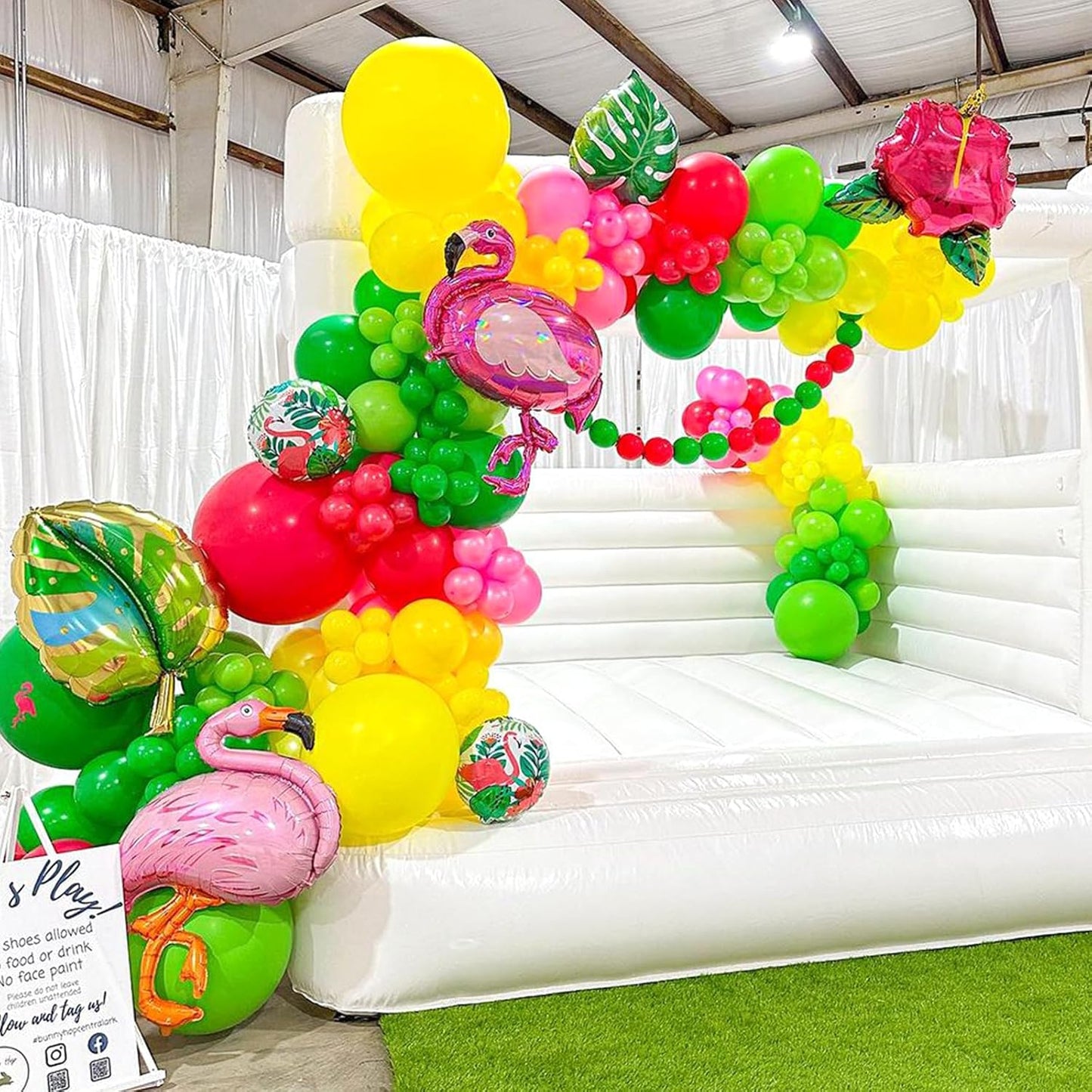 YAOWKY Green Balloons Kit - 100PCS Latex Balloons in 5, 10, 12, 18 Inches | Perfect for Parties & Events