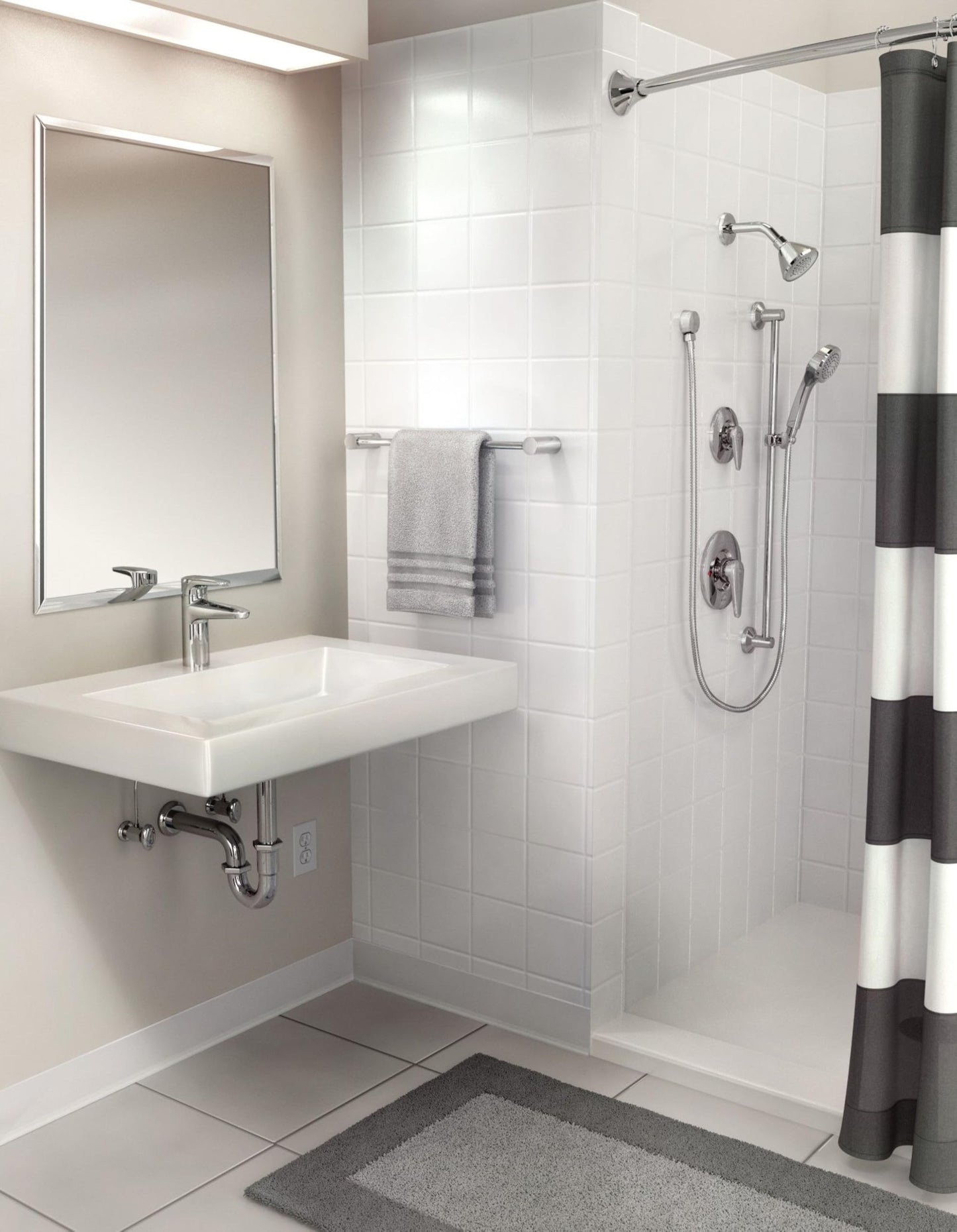 Moen T9342EP15 Commercial Posi Temp Transfer All Metal Trim Kit 1.5 GPM (Valve Not Included), Chrome