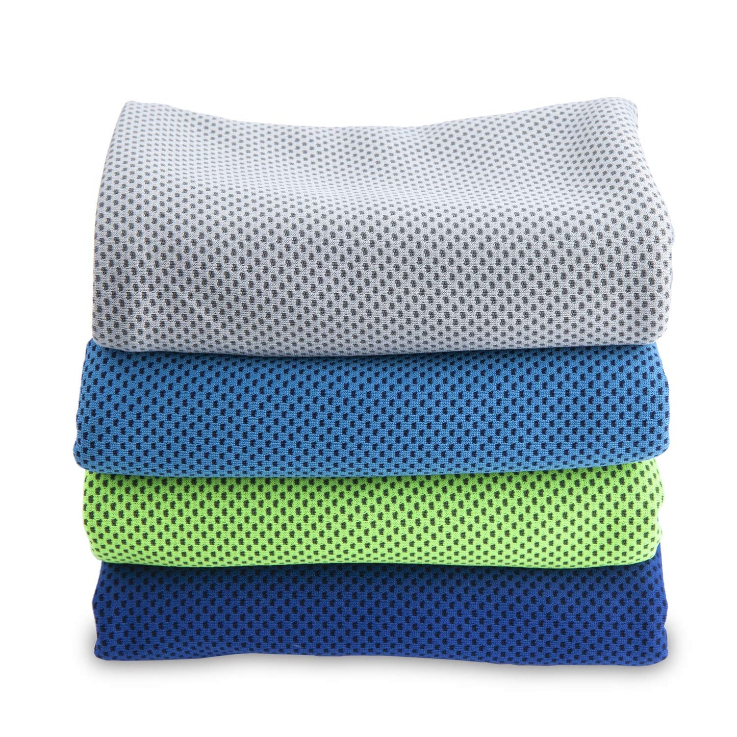 Cooling Towels (4 Pack) 40"x12" - Ice Towel for Neck & Face, Soft Microfiber Chilly Towel, Instant Cooling Relief for Sports, Gym, Yoga, Running, Golf, Camping & Outdoor Activities