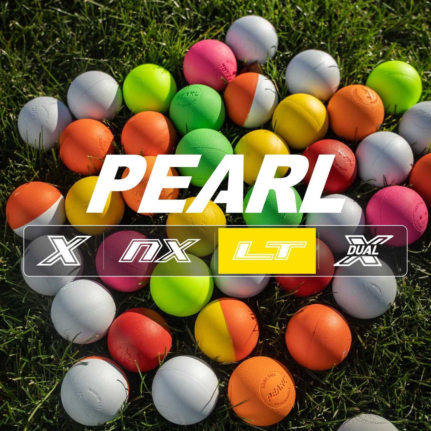 Pearl LT Textured Lacrosse Balls by Guardian Innovations, 20 Pack - SEI Certified Meet NOCSAE Standards for Games. Official Game Balls of Top NCAA Programs, Tournaments and Leagues - White