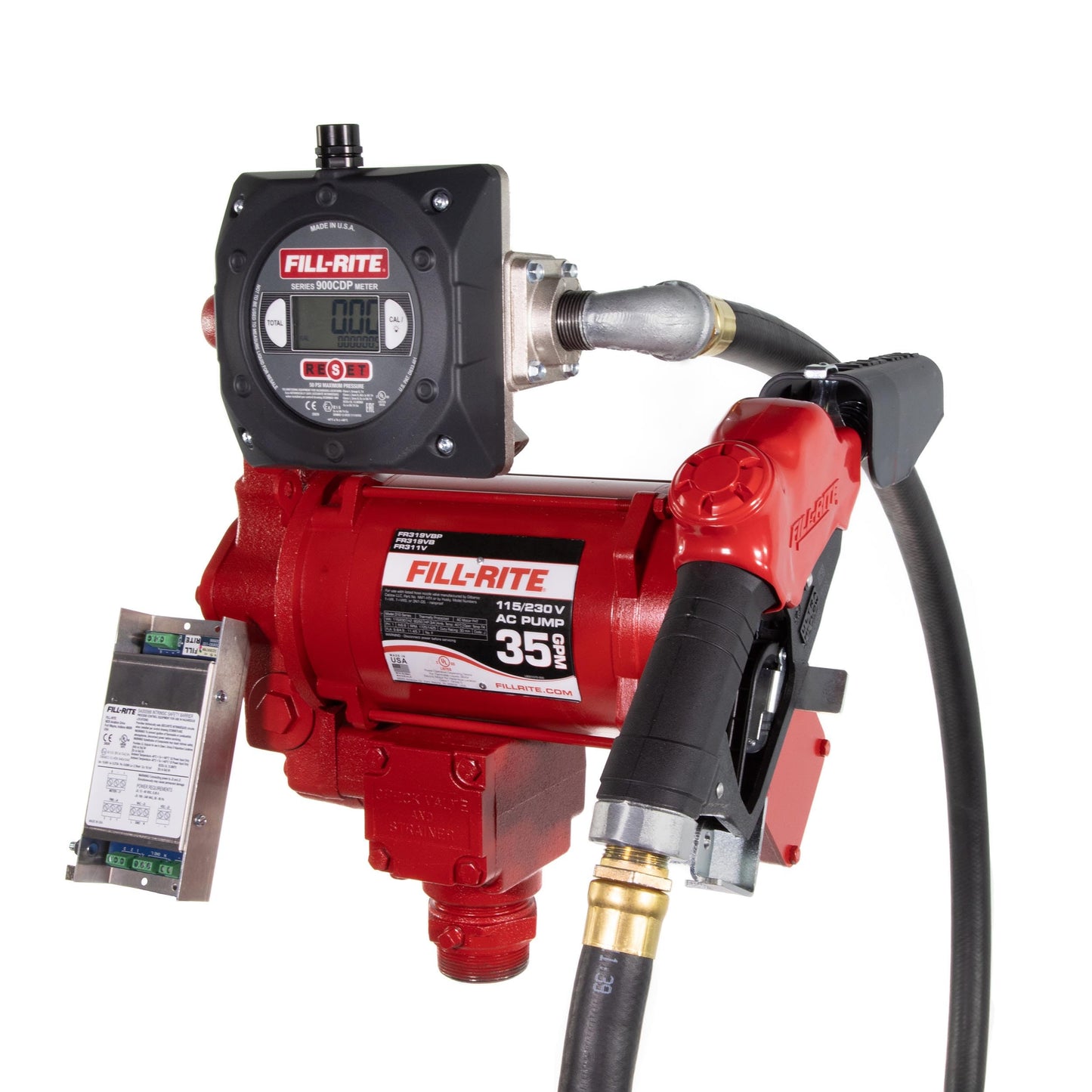 Fill-Rite FR319VBP 115V/230V 35 GPM Fuel Transfer Pump w/Digital Meter Package (Pulser Included)