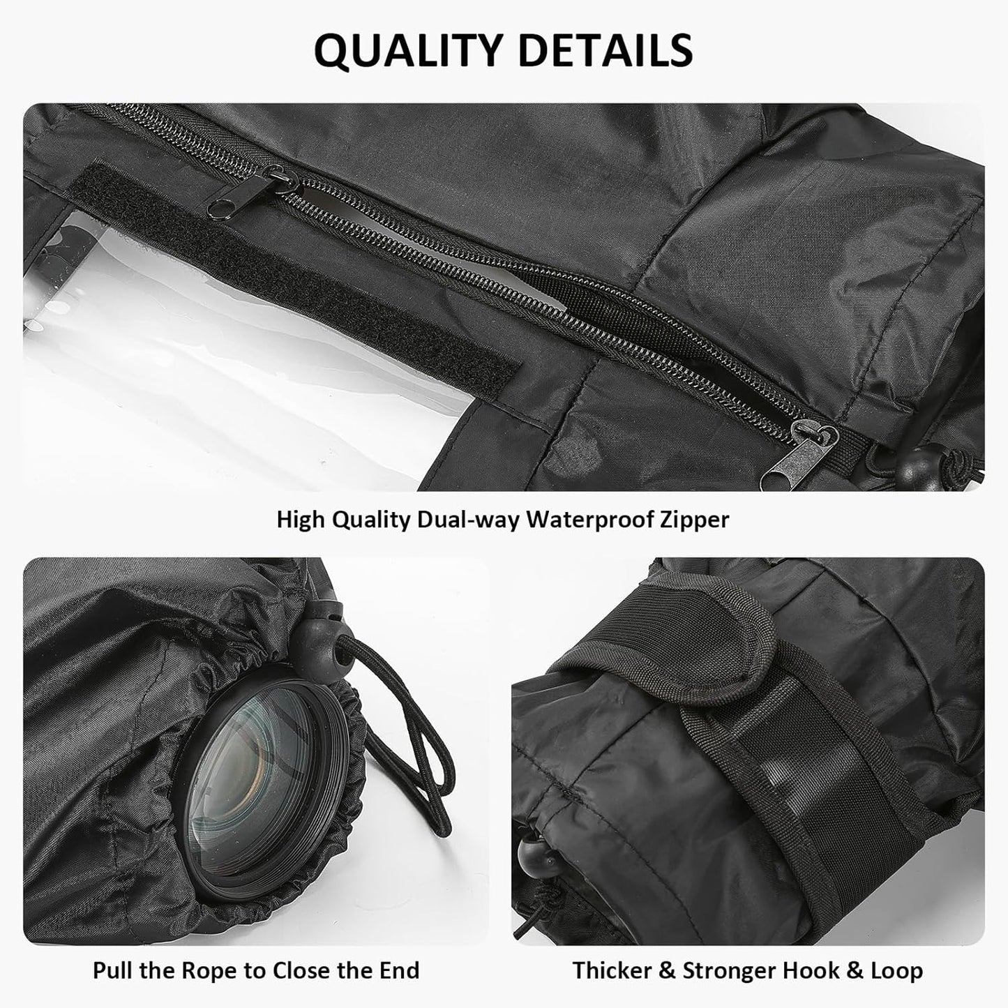 Fizentia Professional Waterproof Camera Rain Cover,Universal DSLR Camera Protector for Outdoor Photography