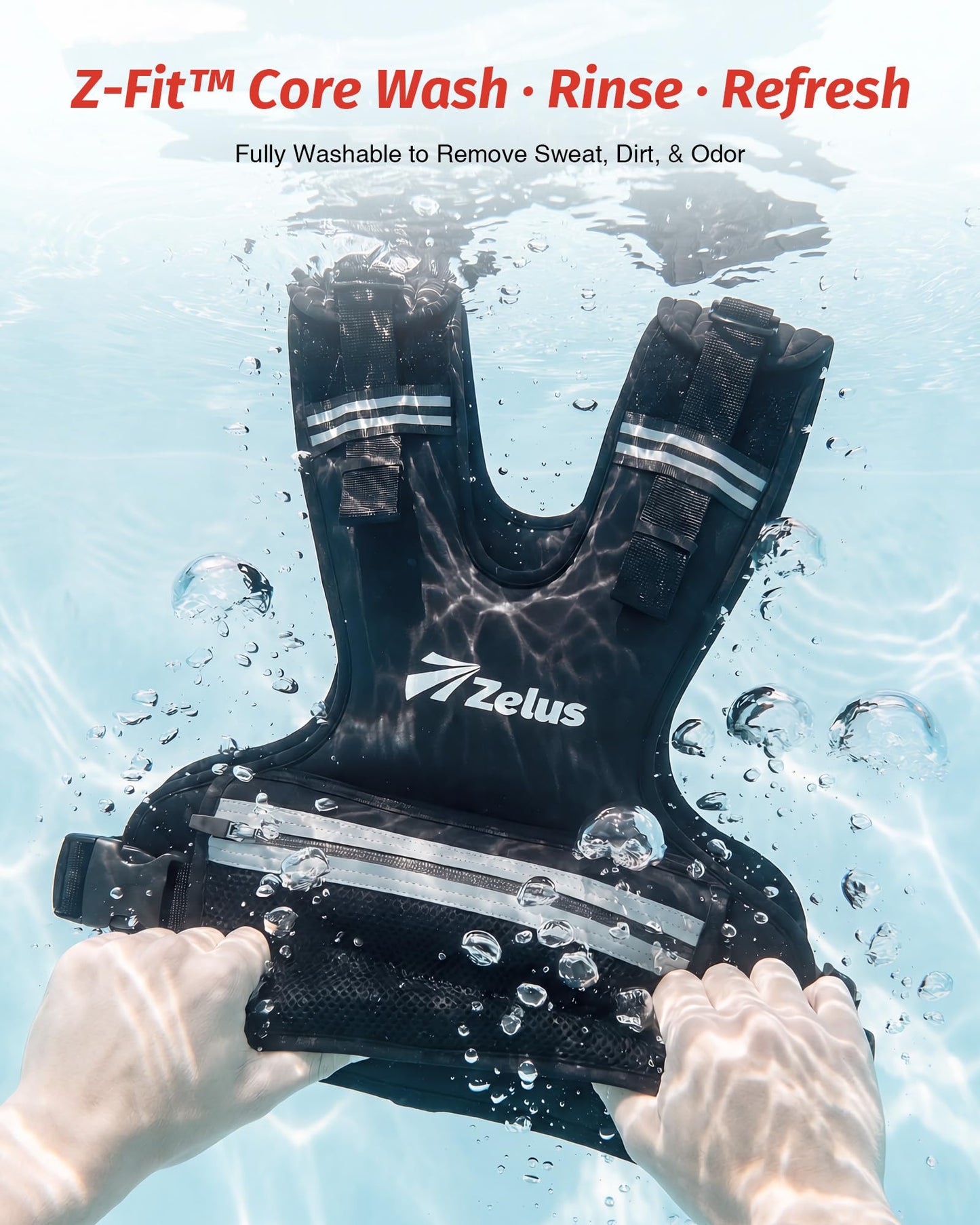 ZELUS Weighted Vest Women, 8-14lb/9-15lb/11-20lb/20-32lb Z-Fit Adjustable Weighted Vest for Women Men with 6 Removable Weights, Shoulder & Waist Adjustable Weight Vest for Training Walking Yoga