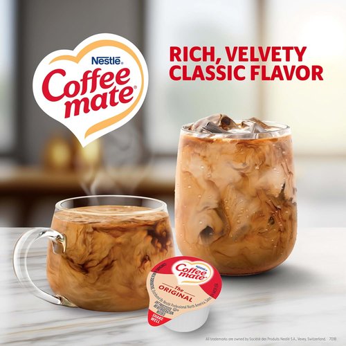 Nestle Coffee-Mate Coffee Creamer Singles - Original Non-Dairy Liquid Creamer | 0.375 Fl Oz Tubs (360 Pack)