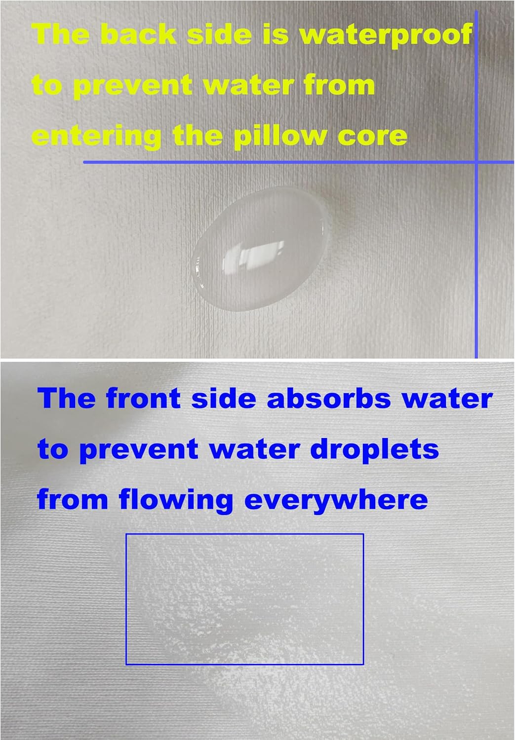 Skiennix Waterproof Pillow Protectors - Queen Size 20x28 Inches | 4-Pack Zippered Dust & Moisture Proof Covers