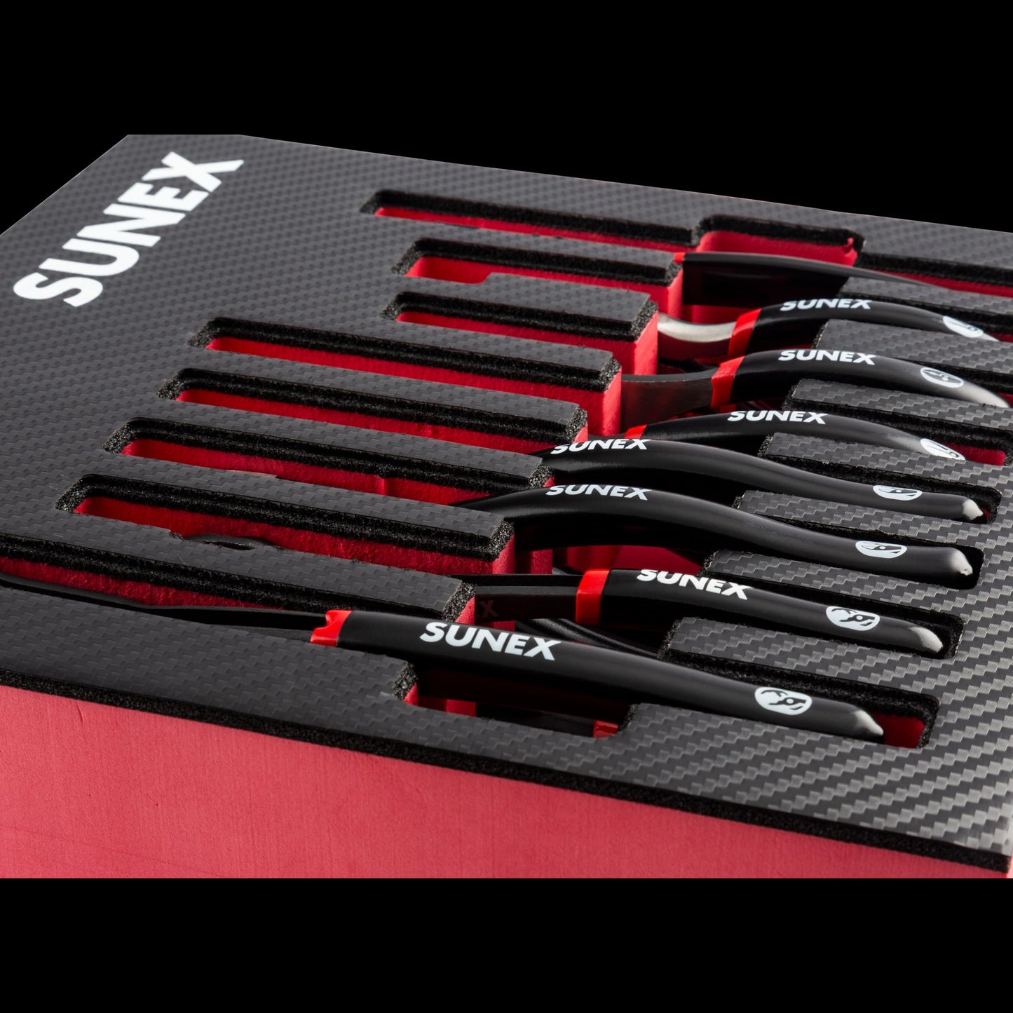 Sunex Tools - 8 PIECE PLIER SET IN EVA FOAM STORAGE TRAY