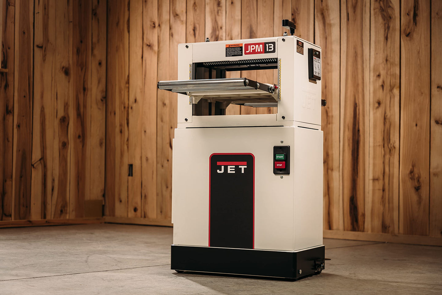 JET 13-Inch Planer/Molder, 3 HSS Knives, 1-1/2 HP, 1Ph 115/230V (JPM-13CS)