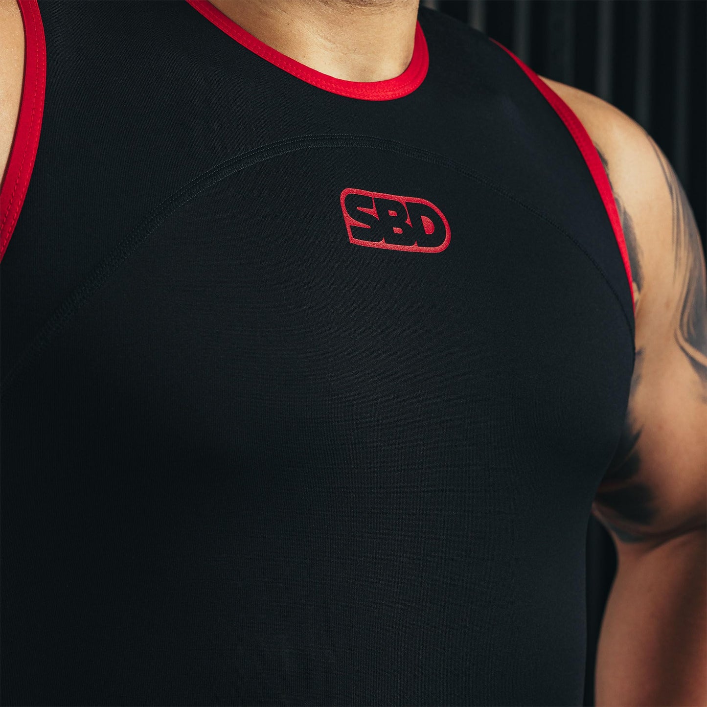 SBD Men’s Weightlifting Singlet – IWF Approved, Compression Fit for Olympic Lifting, Powerlifting & Strength Training