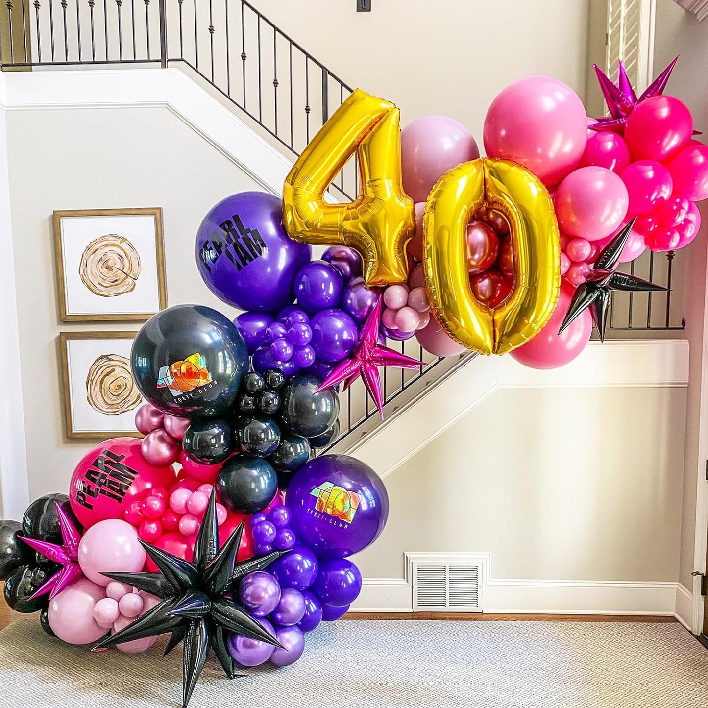 Voircoloria Dark Purple Balloons - 12-Inch Deep Purple Latex | 66-Pack for Halloween, Weddings & More
