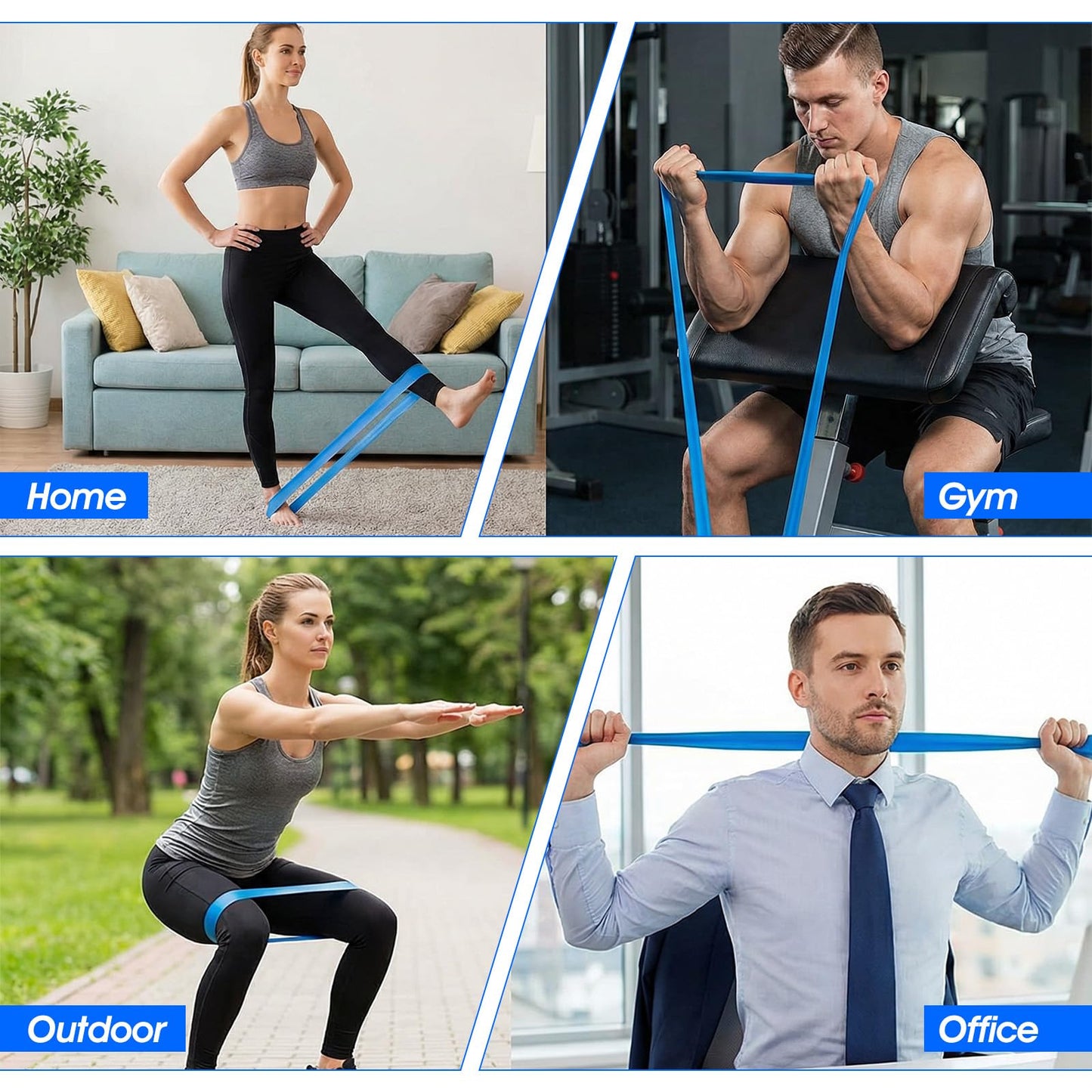 30 Pcs Resistance Bands Resistance Loop Exercise Bands Exercise Equipment Elastic Drap Ring for Women and Men Home Fitness, Gym, Yoga