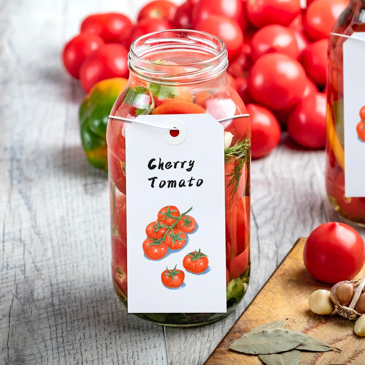 100 Pack White Shipping Tags with Elastic String Blank Labeling Tags with Strings Attached, 4 3/4" x 2 3/8"
