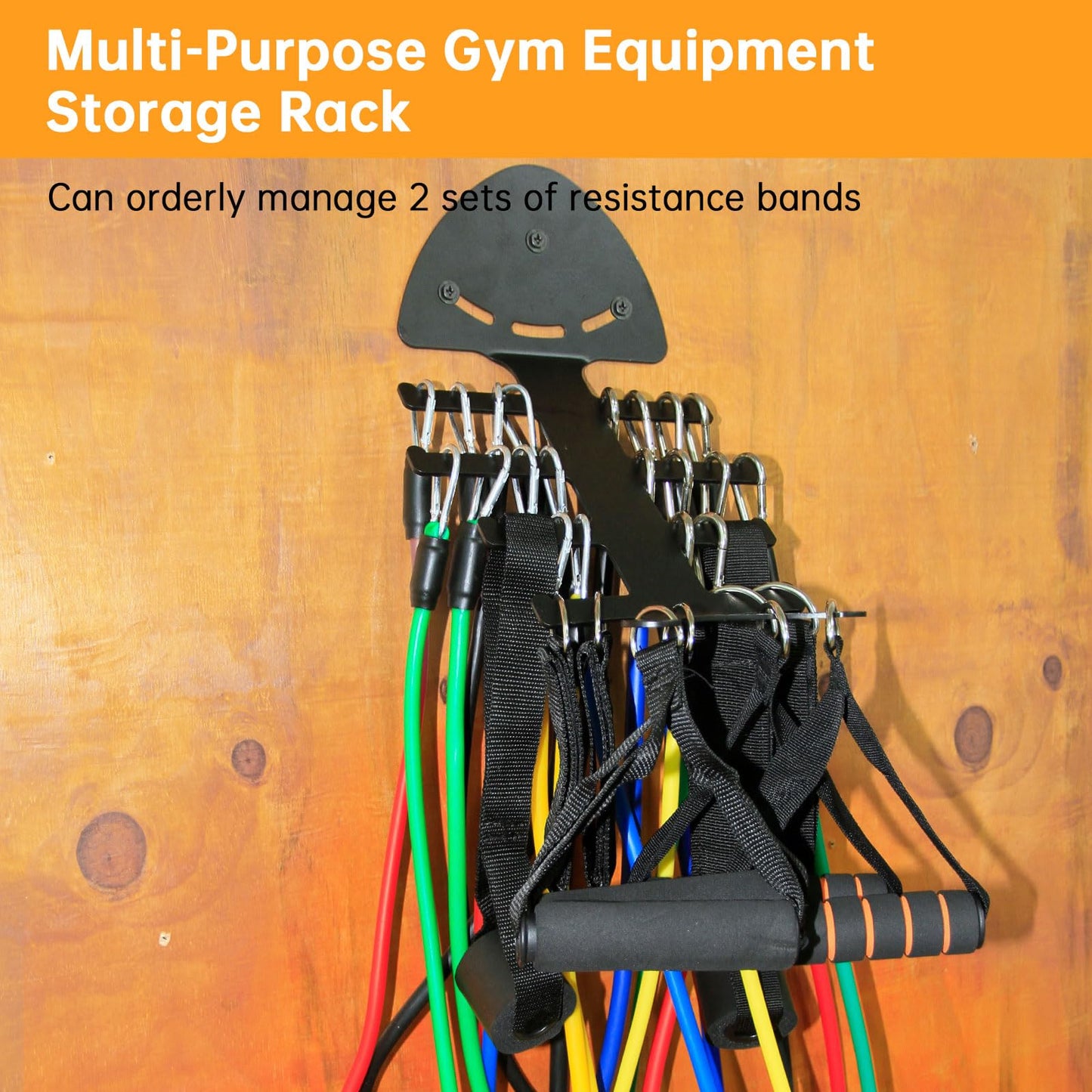 Resistance Bands Set with Gym Storage Rack for Working Out, Fitness Exercise Bands,Workout Bands,Strength Bands,Weight Bands,Training Bands,Dopa Bands,Elastic Resistance Tubes with Handles