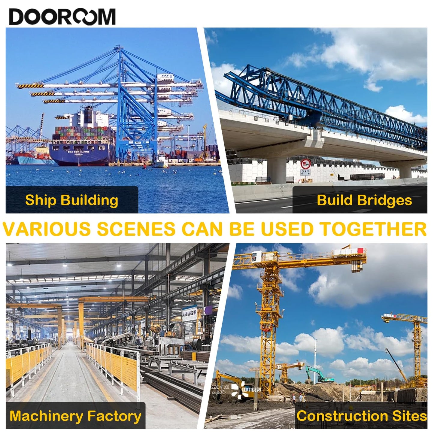 DOOROOM 10T 1.0"/26mm Stroke Hydraulic Cylinder, Porta Power Ram with CP-180 Hydraulic Hand Pump, Hydraulic-Lifting-cylinders