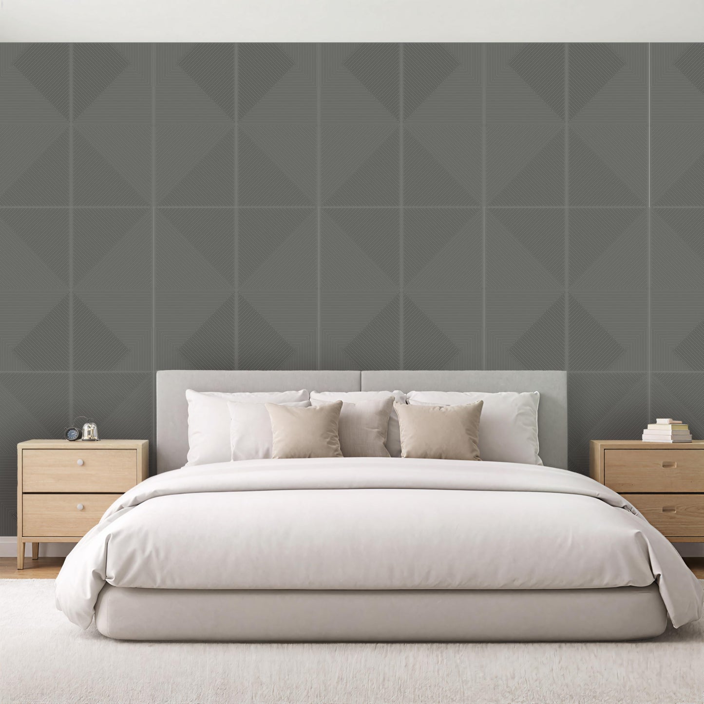Dundee Deco 3D Peel and Stick Wall Panels - Soft-Touch Matte Finish, 1.6 ft X 3.4 ft, Thick Self-Adhesive Panels for Home & Commercial Interiors - Rose Taupe - Set of 10, Covers 55 sq ft