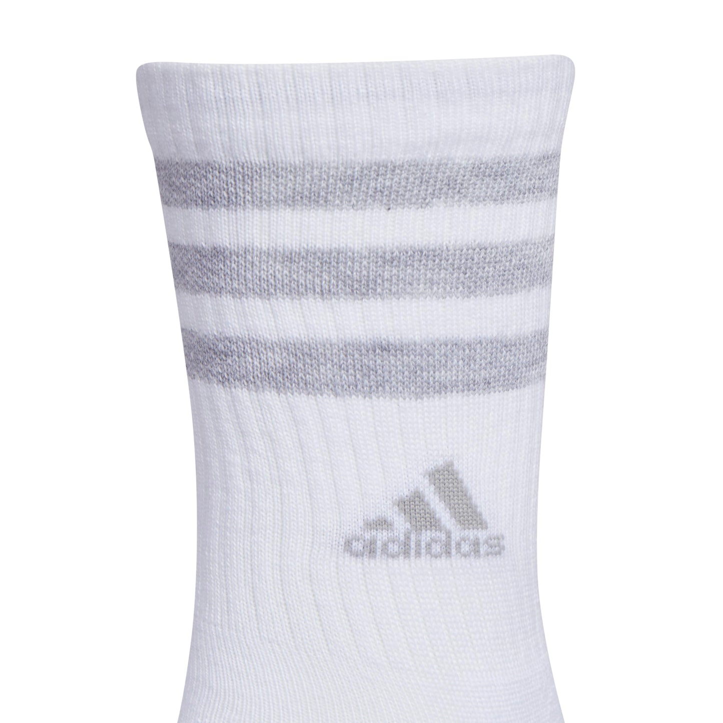 adidas Women's Crew Socks with Arch Compression 3-Pack, Comfortable, Sweat-Wicking, Stylish 3-Stripe