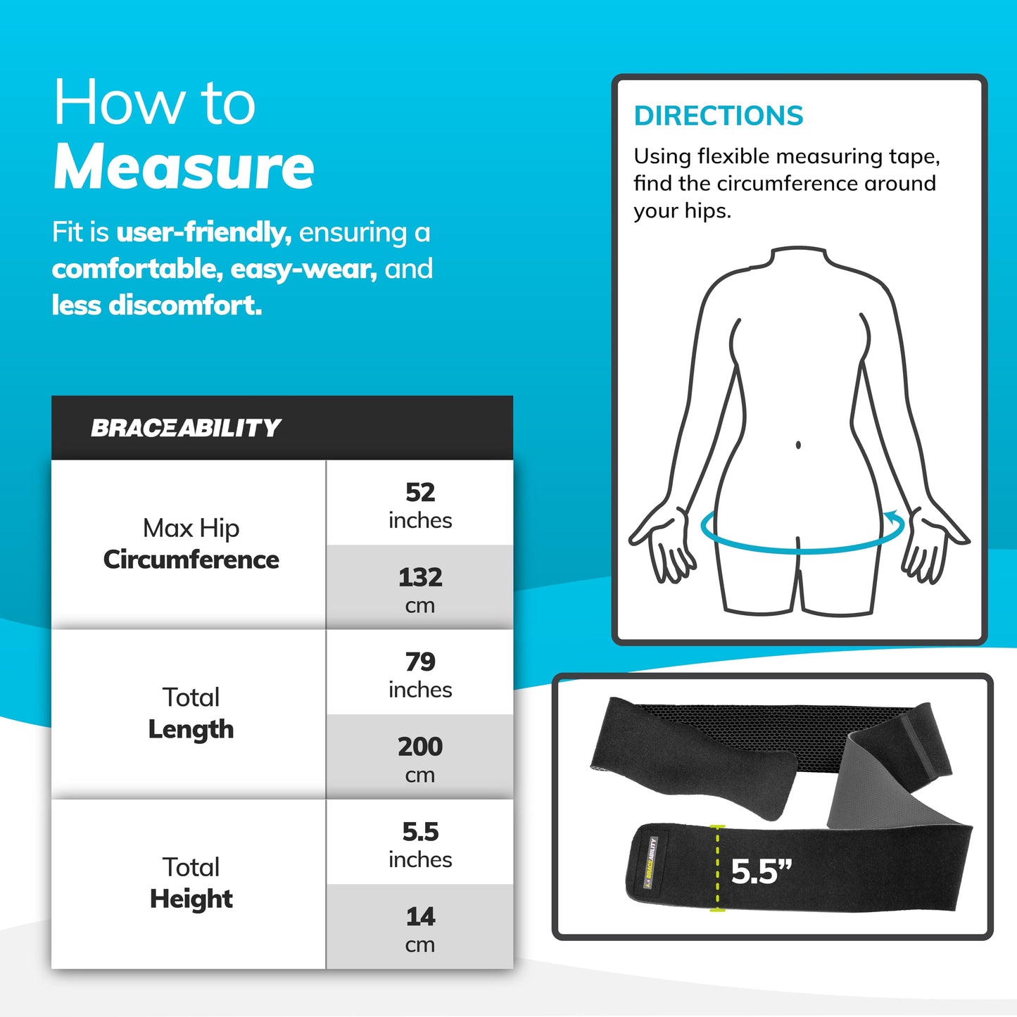 BraceAbility Hip Support Groin Brace - Hamstring Compression Wrap for Sciatica Pain Relief, Labral Tear, Thigh, Groin Pull - Sciatica Hip Brace for Men or Women (One Size)