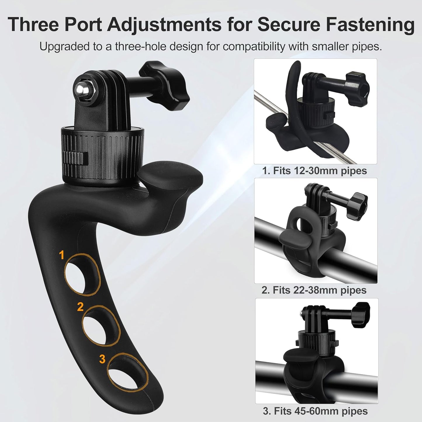 MINIFOCUS 360 GoPro/Insta360/DJI/Xtra Quick Release Flexible Camera Mount Wrap Band, Flexi Strap Mount, Bike Motorcycle