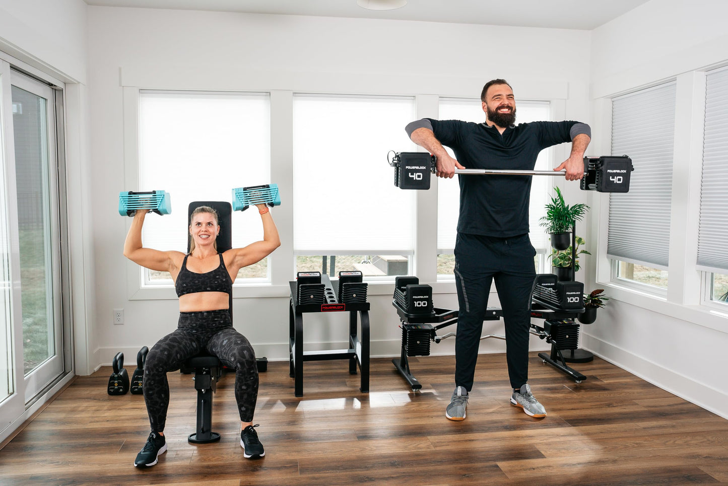 PowerBlock Sport 24 Adjustable Dumbbells, Sold in Pairs, 3-24 lb. Durable Steel Build, Innovative At Home Workout Equipment, All-in-One Exercise Product, Strength Training