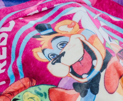 Five Nights At Freddy's Mega Pizzaplex Fleece Throw Blanket | Soft Polyester Cover for Sofa, Bed | 50 x 60 Inches