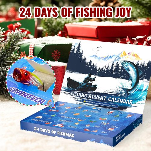 24-Piece Fishing Lures Kit - Versatile Bait Set with Poppers, Minnows, Crankbait & More for Freshwater & Saltwater