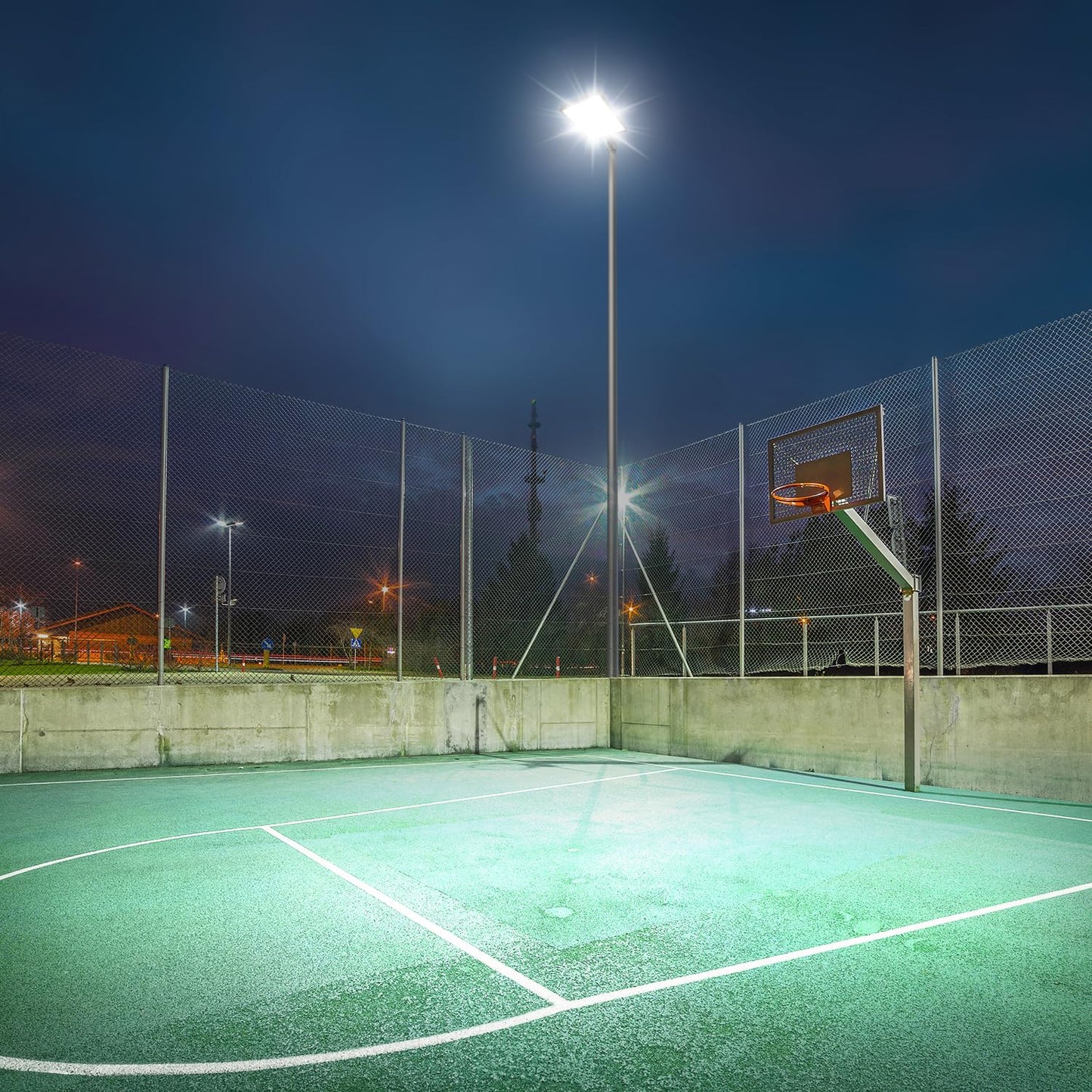 BIRITALO 480W LED Parking Lot Light 72000LM Dusk to Dawn Outdoor LED Flood Stadium Light Commercial 100V-277V 5000K IP65 Waterproof Large Building Shoebox Pole Slip Mont Lighting for Yard Barn 2 Pack