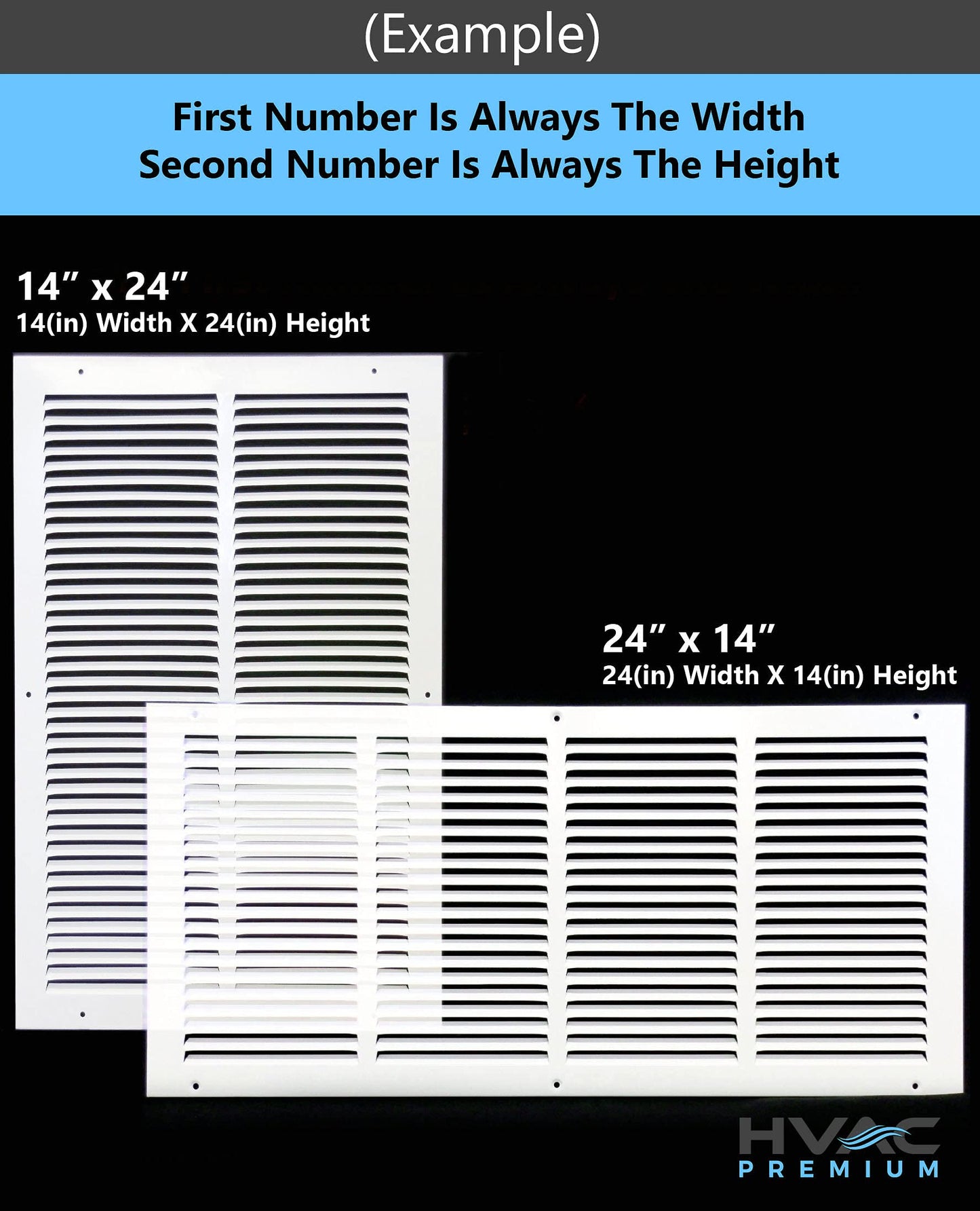 HVAC Premium 18'' x 24'' [Duct Opening] Flat Stamped Steel Return Air Grille - Sidewall and Ceiling - HVAC Vent Duct Cover - Brown [Outer Dimensions: 19.75''w X 25.75''h]