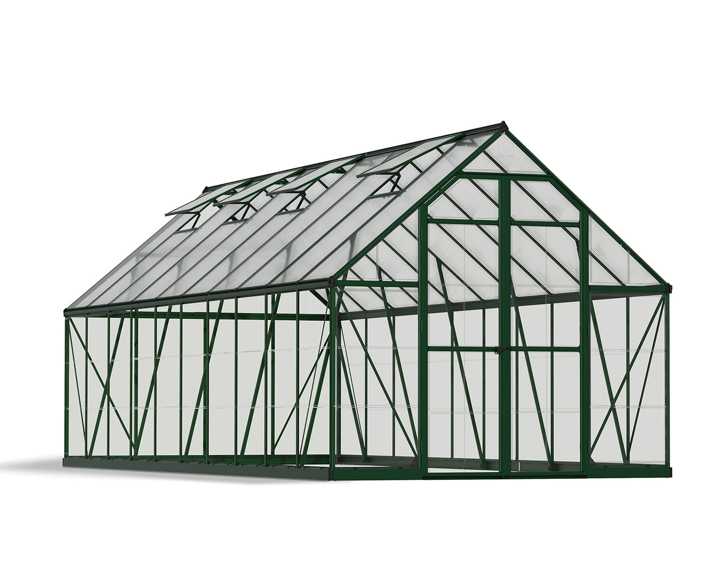 Palram - Canopia Balance 8 x 20 Large Greenhouse for Outside, Heavy Duty, Walk-in, UV Protected Thick Clear Polycarbonate Panels, Wind & Weather Resistant, Maintenance Free Outdoor Garden, Warranty