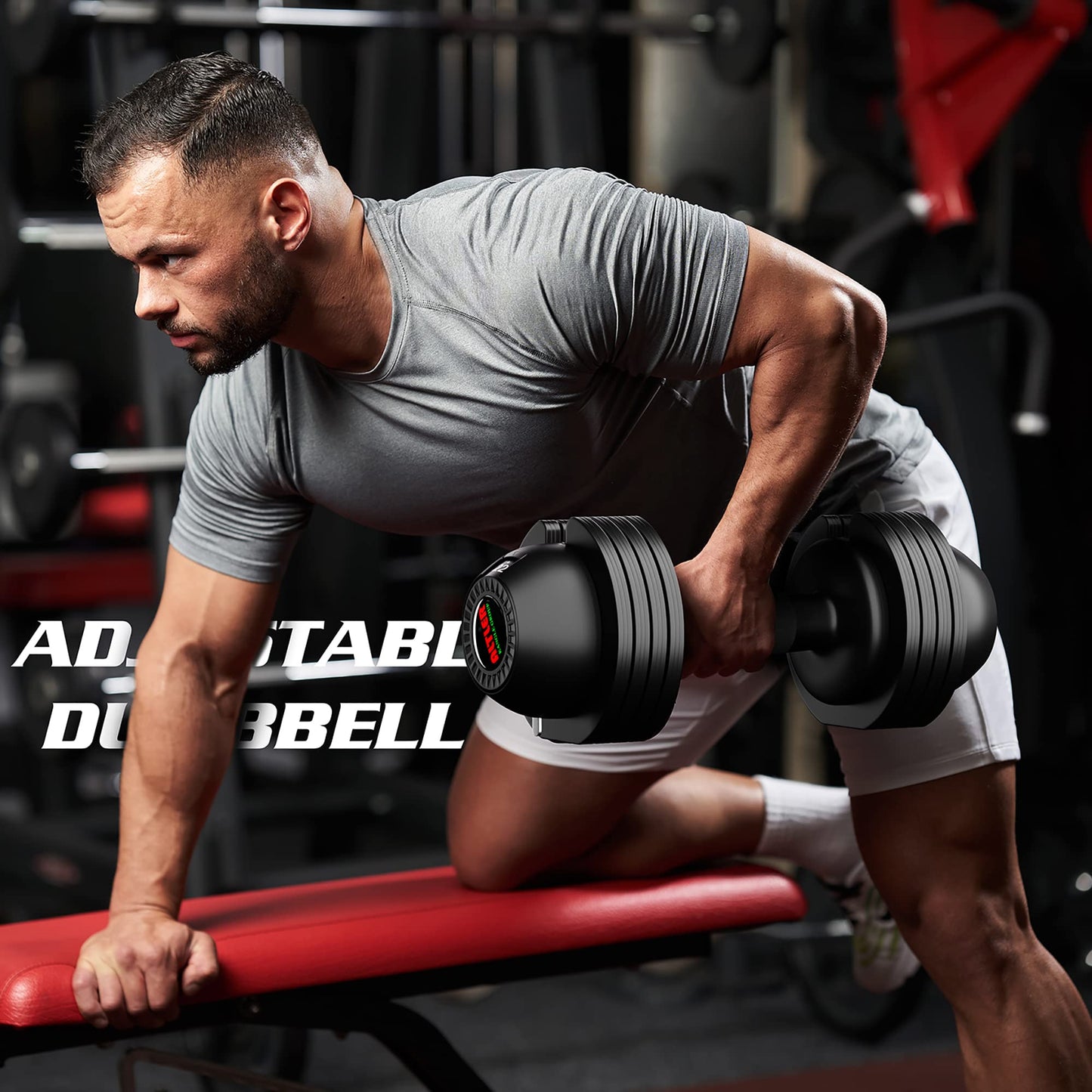 Adjustable Dumbbell Set 22lbs pair adjustable dumbbell- Perfect for Strength Training and Fitness Workouts