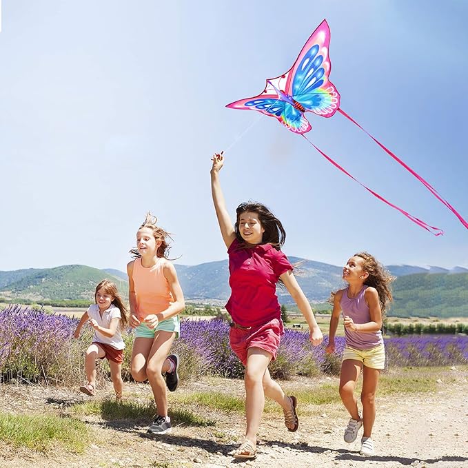 4Pack Large Kite Set - Easy to Fly for Kids Adults, Beach & Park & Outdoor Activities, Perfect for Easter and Festival