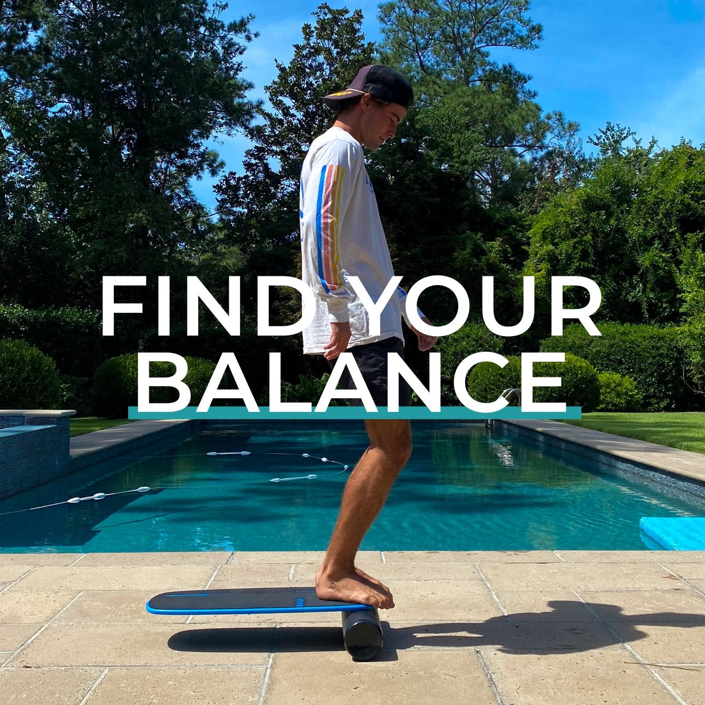 Revbalance 101 v2 - Balance Board Sports Trainer (Teal)