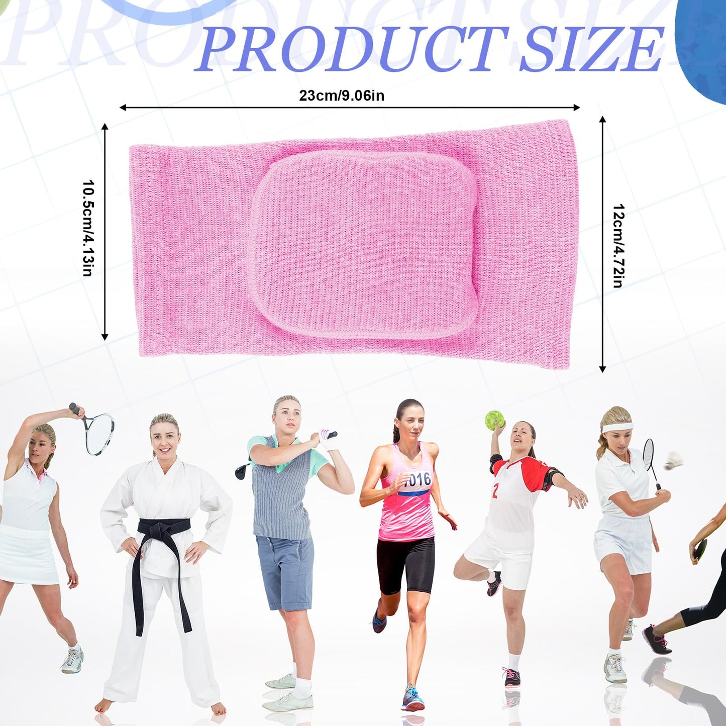 Aiyorse Compression Elbow Pads Arm Brace,Support Fitness Arm Protector Badminton Basketball Breathable Sleeve Wrap Soft Support Cushion for Men and Women(Pink)